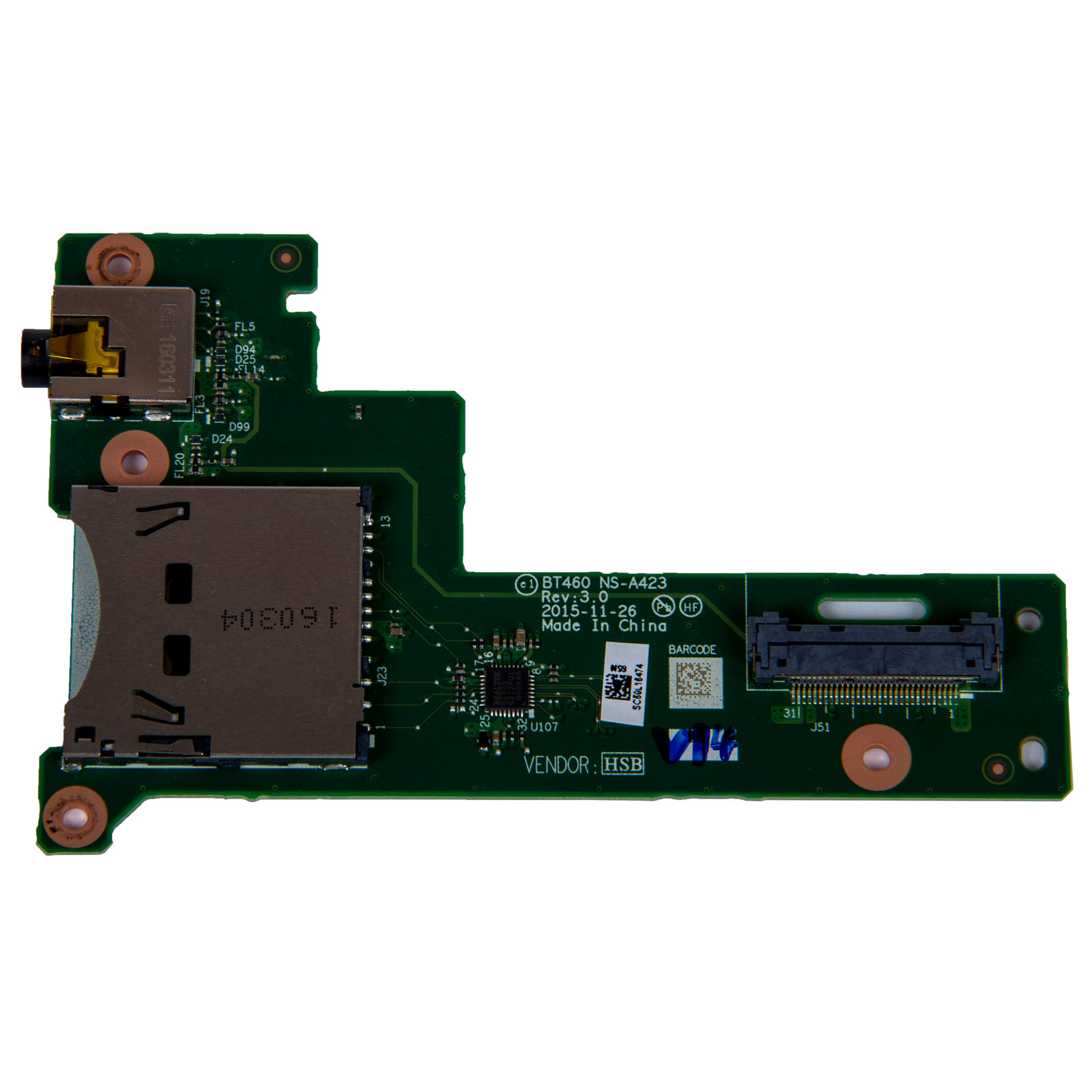 Czytnik kart moduł Audio Lenovo ThinkPad T460s T470s 