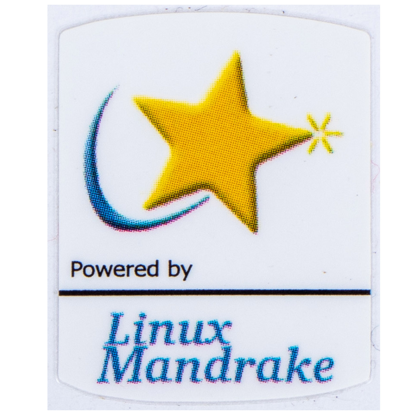 Naklejka Powered by Linux Mandrake 19 x 24 mm