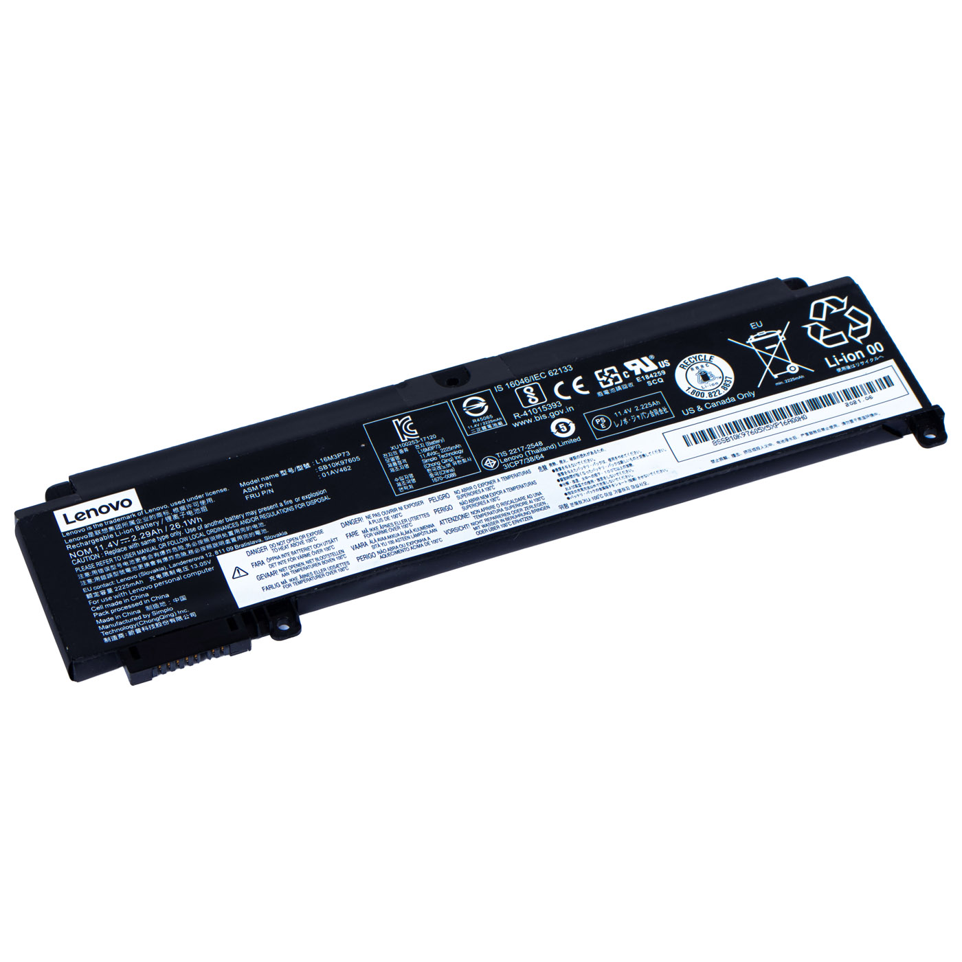 Bateria Lenovo ThinkPad T460s T470s 01AV462