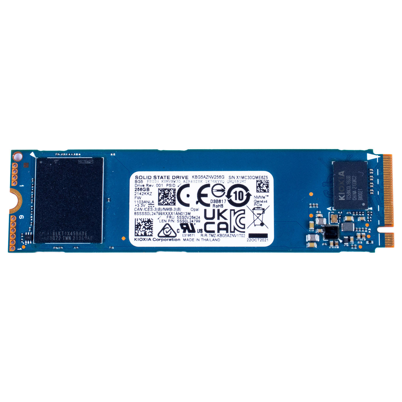 Dysk twardy M.2 256 GB Kioxia PCIe NVMe 4.0 x4