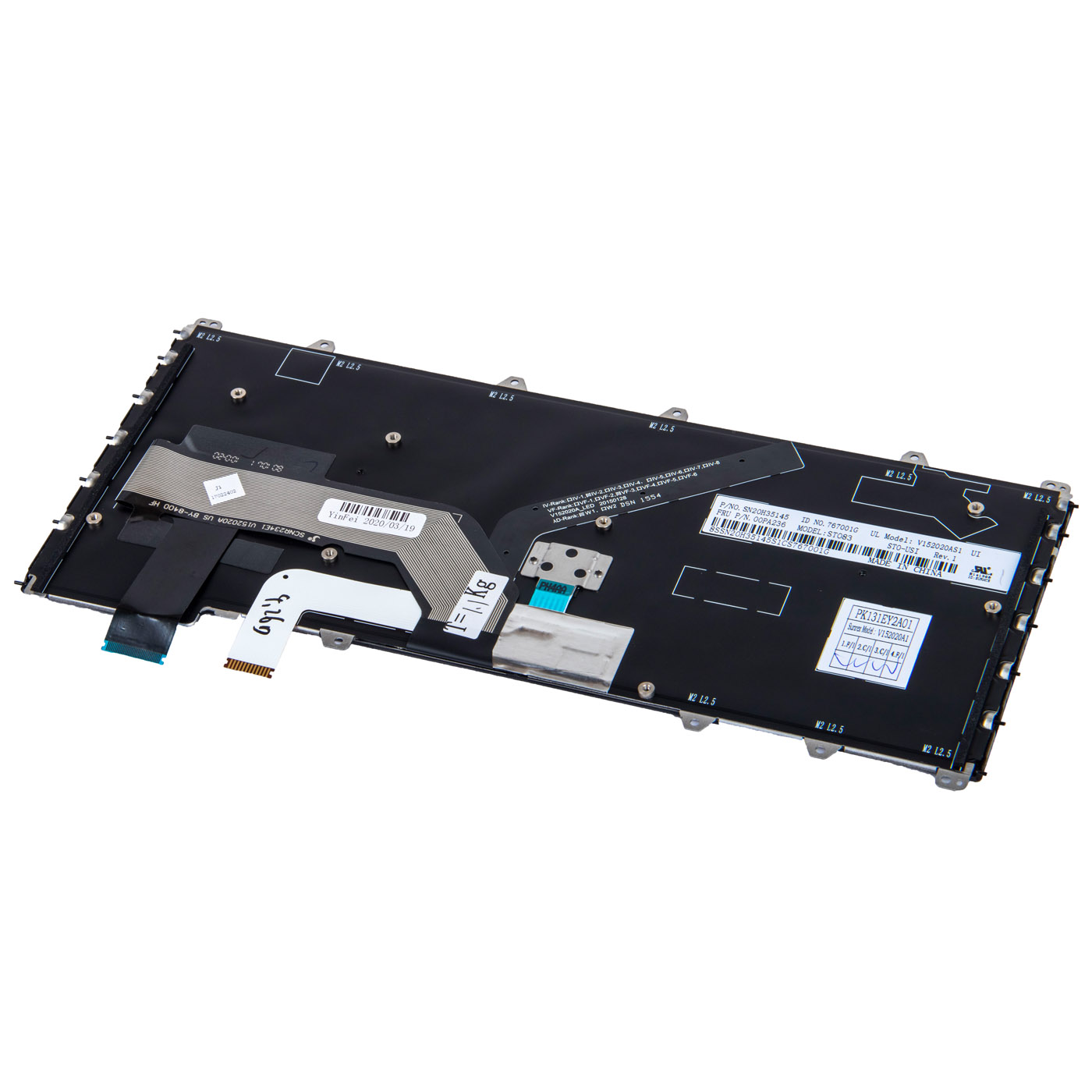 Klawiatura QWERTY podświetlana Lenovo ThinkPad Yoga 260 370 X380 01AV675