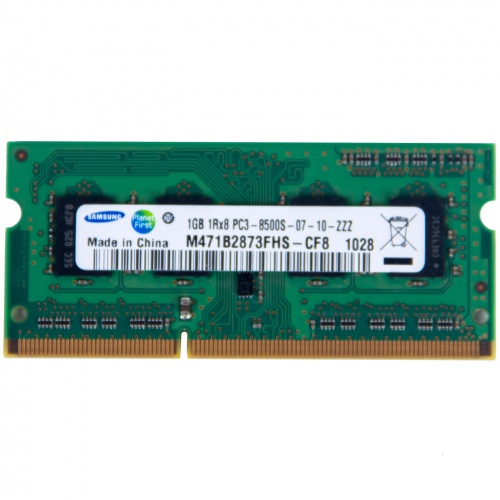 Kość RAM 1 GB SODIMM DDR3 8500s SAMSUNG