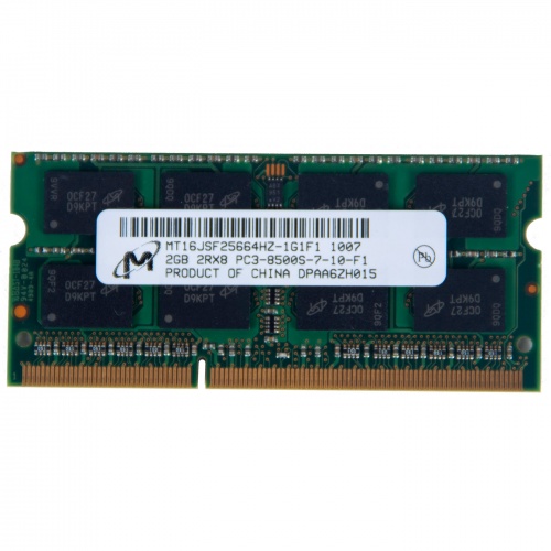 Kość RAM 2 GB SODIMM DDR3 8500s 55Y3713