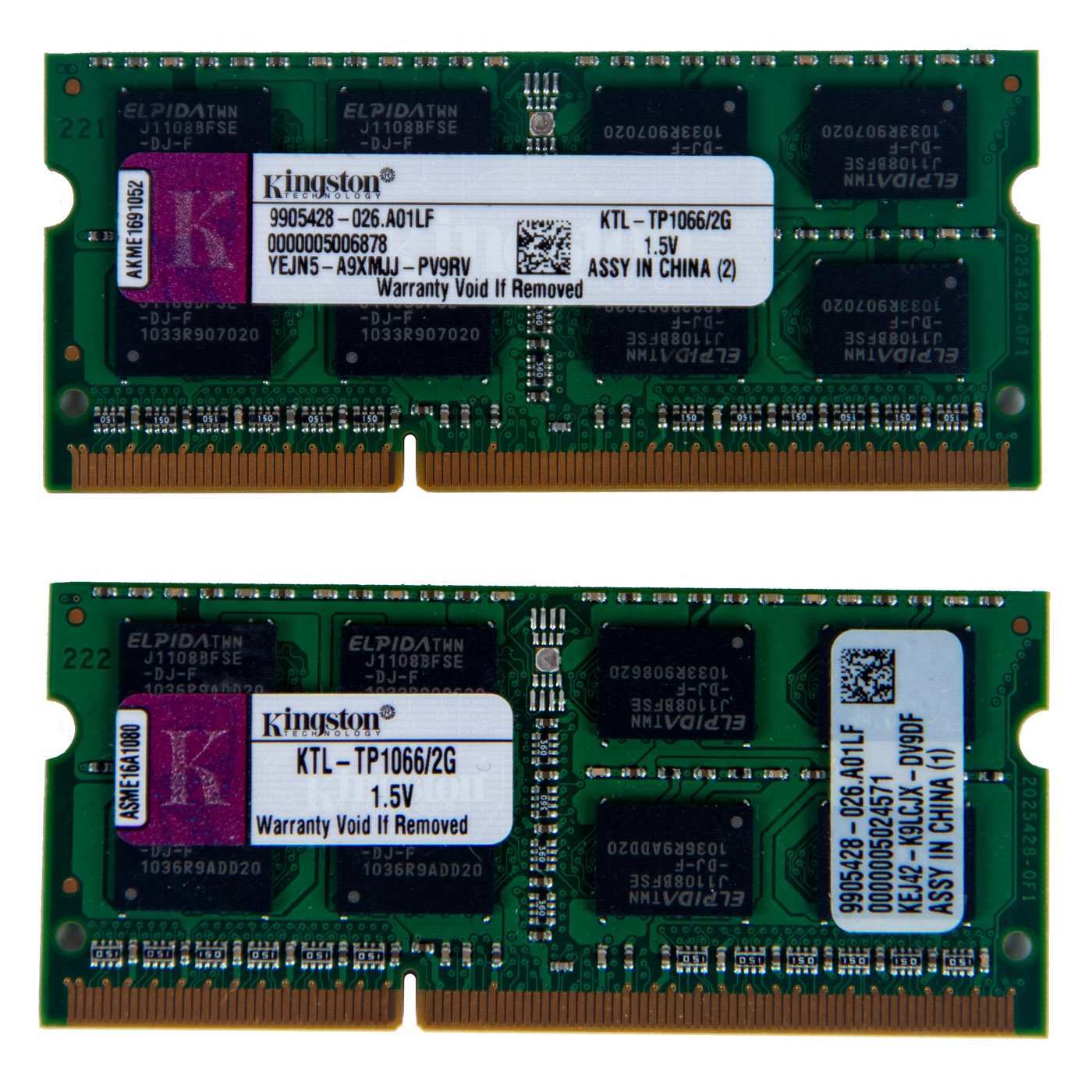 Kość RAM 2 GB SODIMM DDR3 8500S KINGSTON