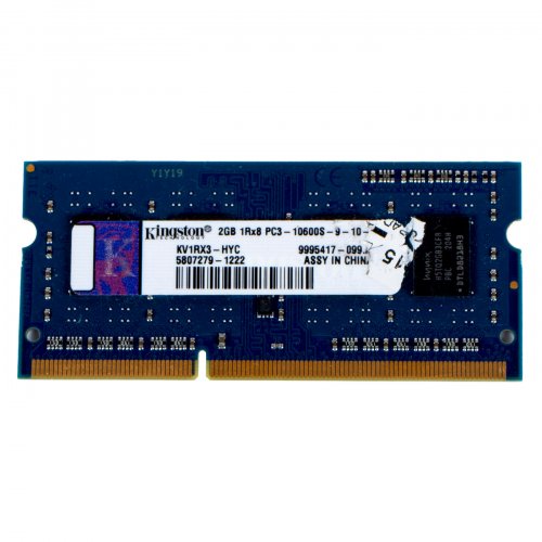 Kość RAM 2 GB SODIMM DDR3 10600s KINGSTON