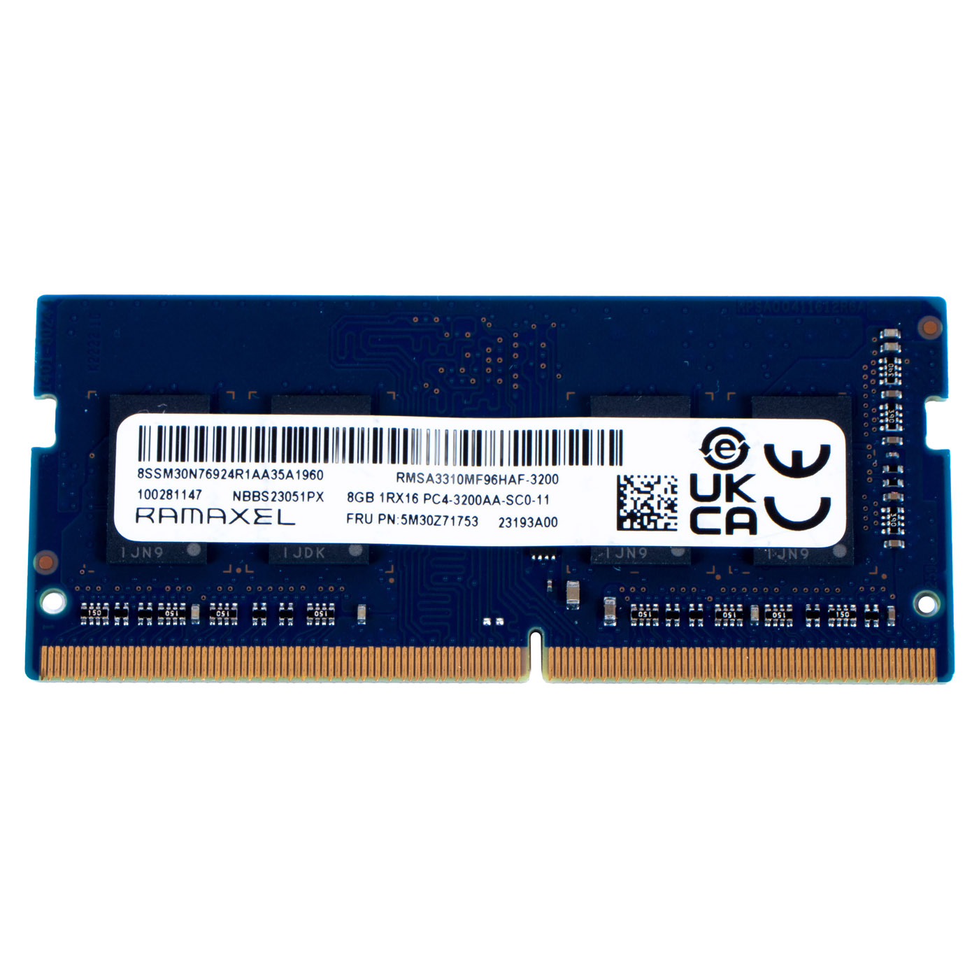 Kość RAM 8 GB SODIMM DDR4 1RX16 PC4 3200 MHz