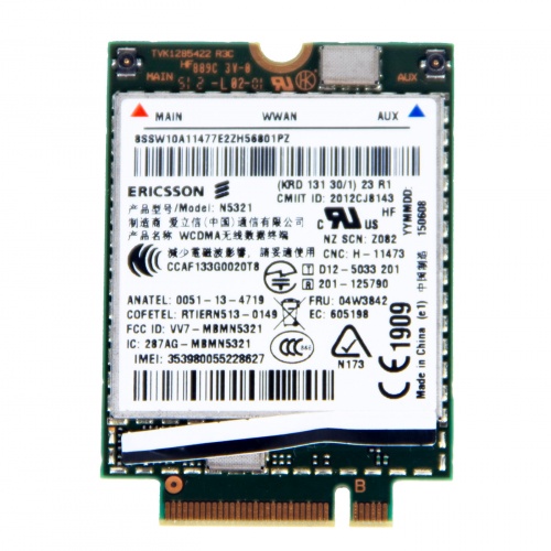 Modem WWAN GSM UMTS 3G Lenovo ThinkPad X1 Carbon 2 3 