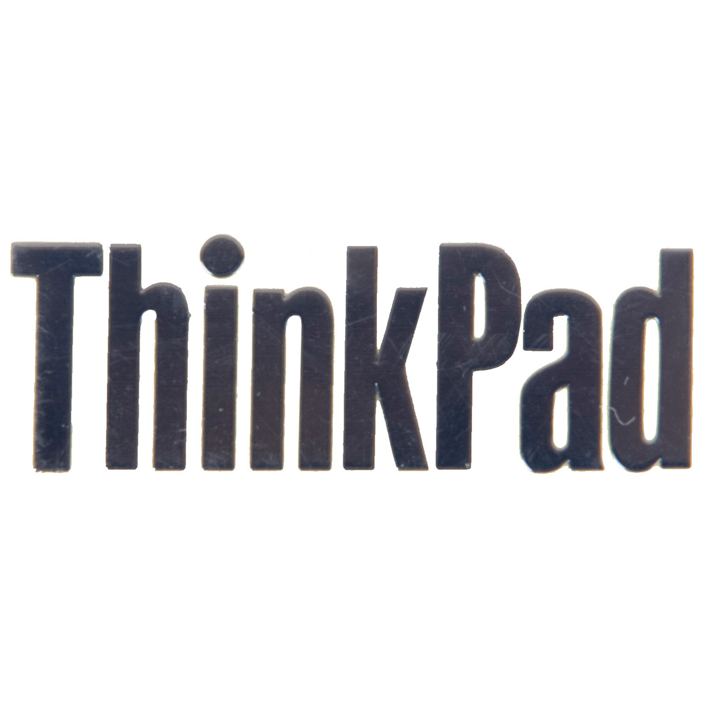 Naklejka logotyp Lenovo ThinkPad silver 27 x 9.5 mm