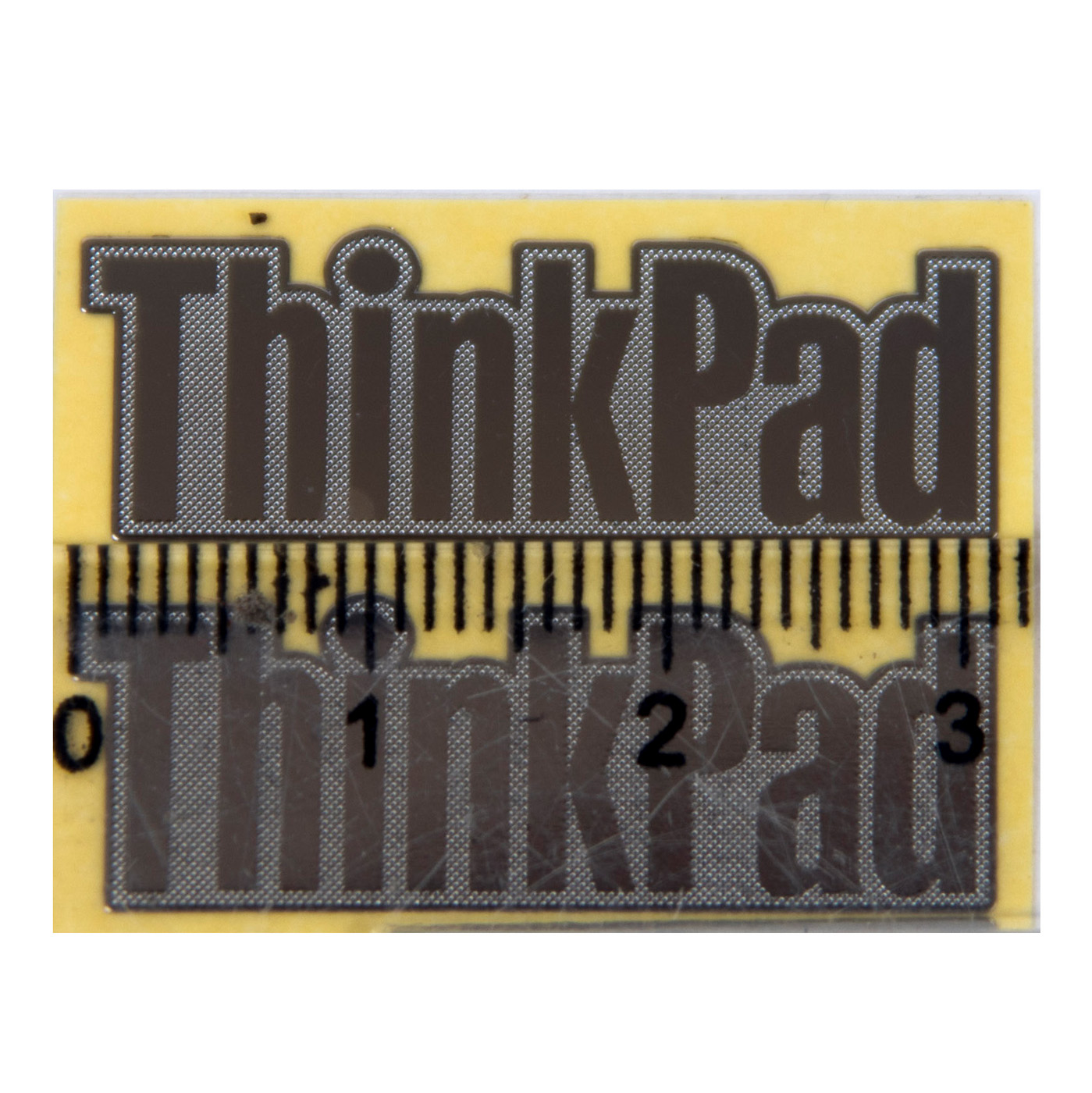 Naklejka logotyp Lenovo ThinkPad silver 31 x 11 mm