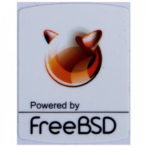 Naklejka Powered by FreeBSD 19 x 24 mm