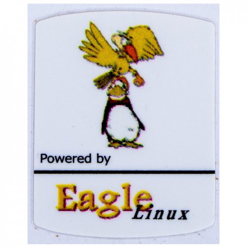 Naklejka Powered by Linux Eagle 19 x 24 mm
