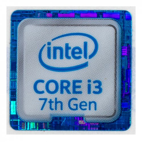 Naklejka sticker Intel Core i3 7 gen 13 x 13 mm