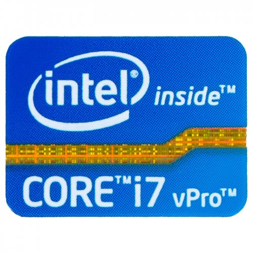 Naklejka sticker Intel Core i7 vPro 16 x 21 mm