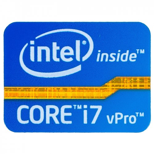 Naklejka sticker Intel Core i7 vPro 18 x 24 mm