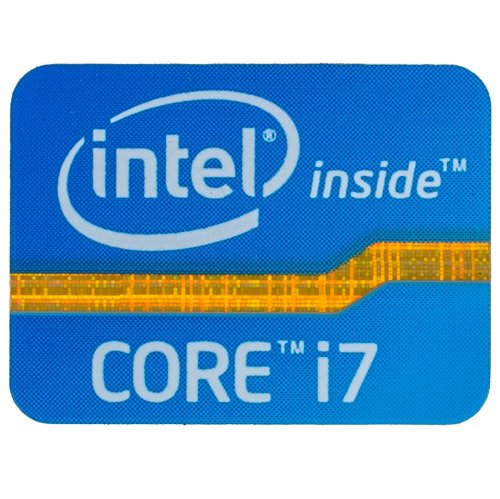 Naklejka sticker Intel Core i7 18 x 24 mm