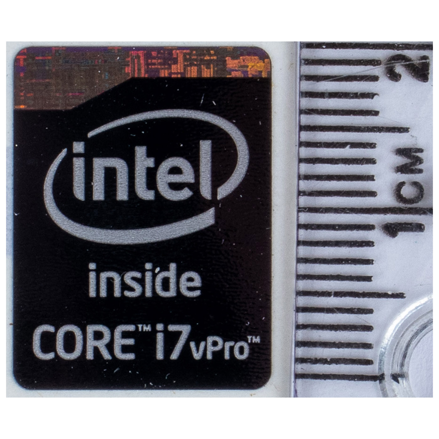 Naklejka sticker Intel Core i7 vPro black 16 x 21 mm