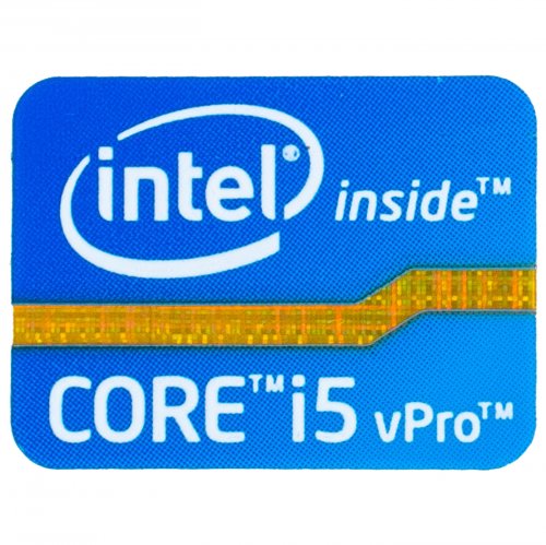 Naklejka sticker Intel Core i5 vPro 16 x 21 mm