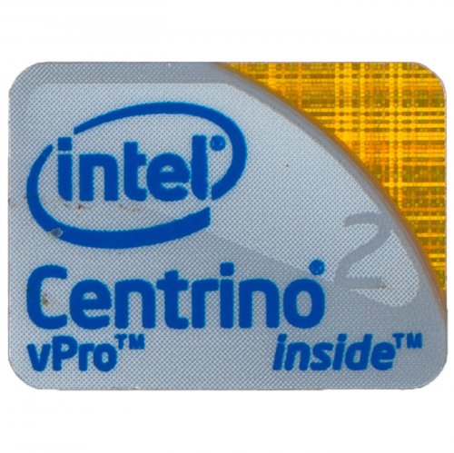 Naklejka sticker Intel Centrino 2 vPro 16 x 21 mm