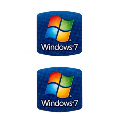 Naklejka sticker Windows 7 17x17 mm