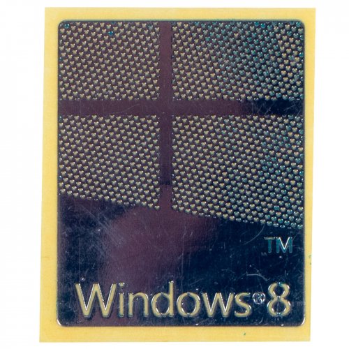 Naklejka sticker Windows 8 silver 18 x 23 mm