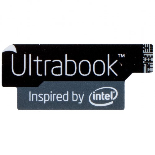 Naklejka Ultrabook black 13 x 30 mm