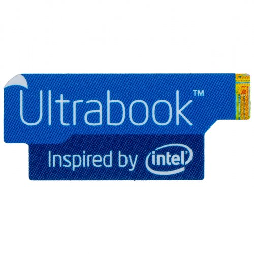 Naklejka Ultrabook blue 13 x 30 mm