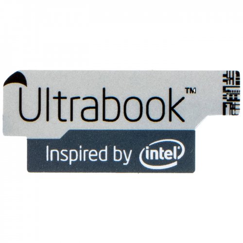 Naklejka Ultrabook gray 13 x 30 mm