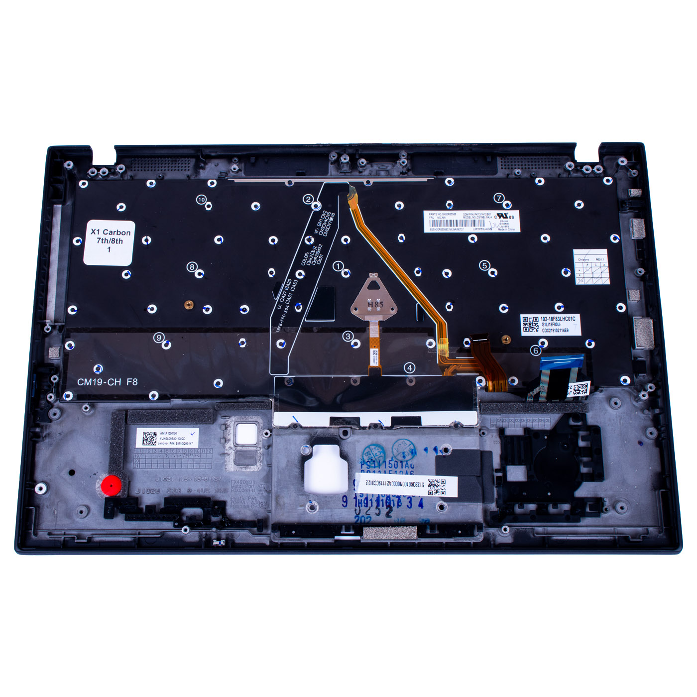 Palmrest klawiatura Lenovo ThinkPad X1 Carbon 7 8 WLAN