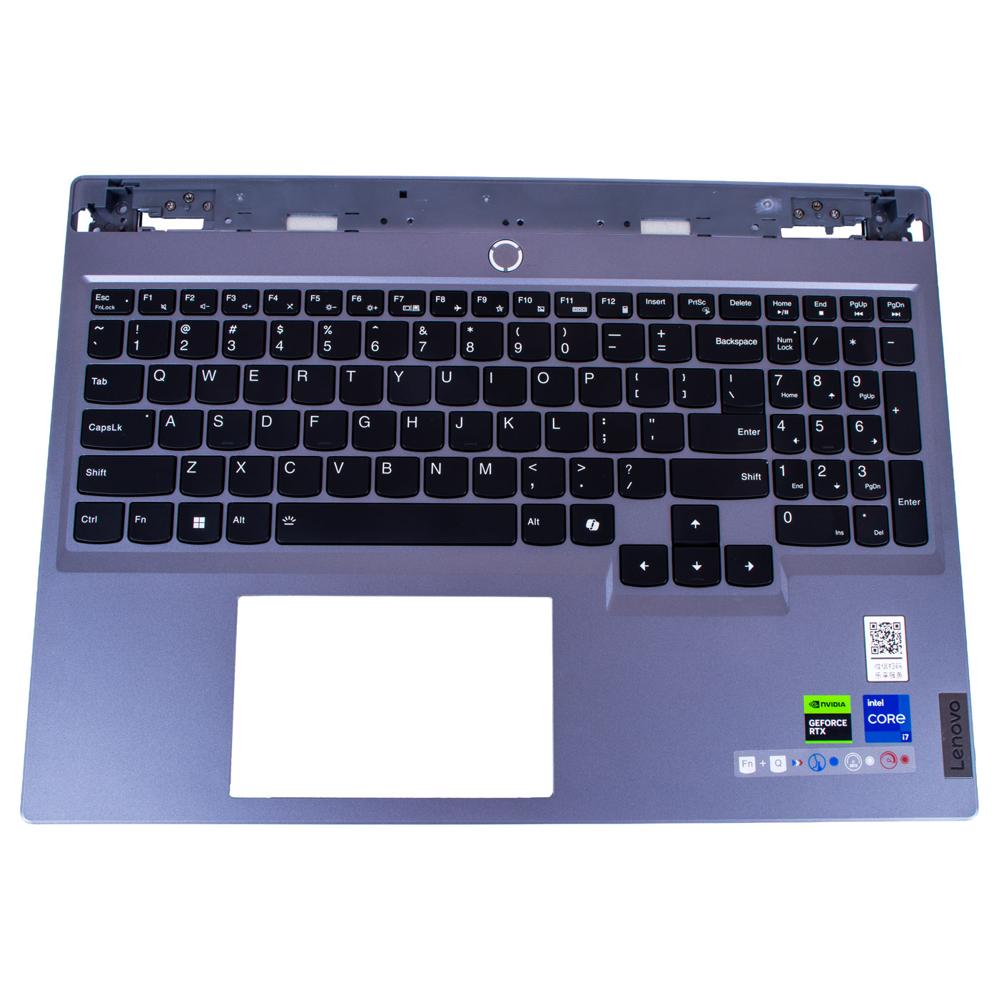 Palmrest klawiatura RGB Lenovo Legion 5 16 IRX9 srebrny