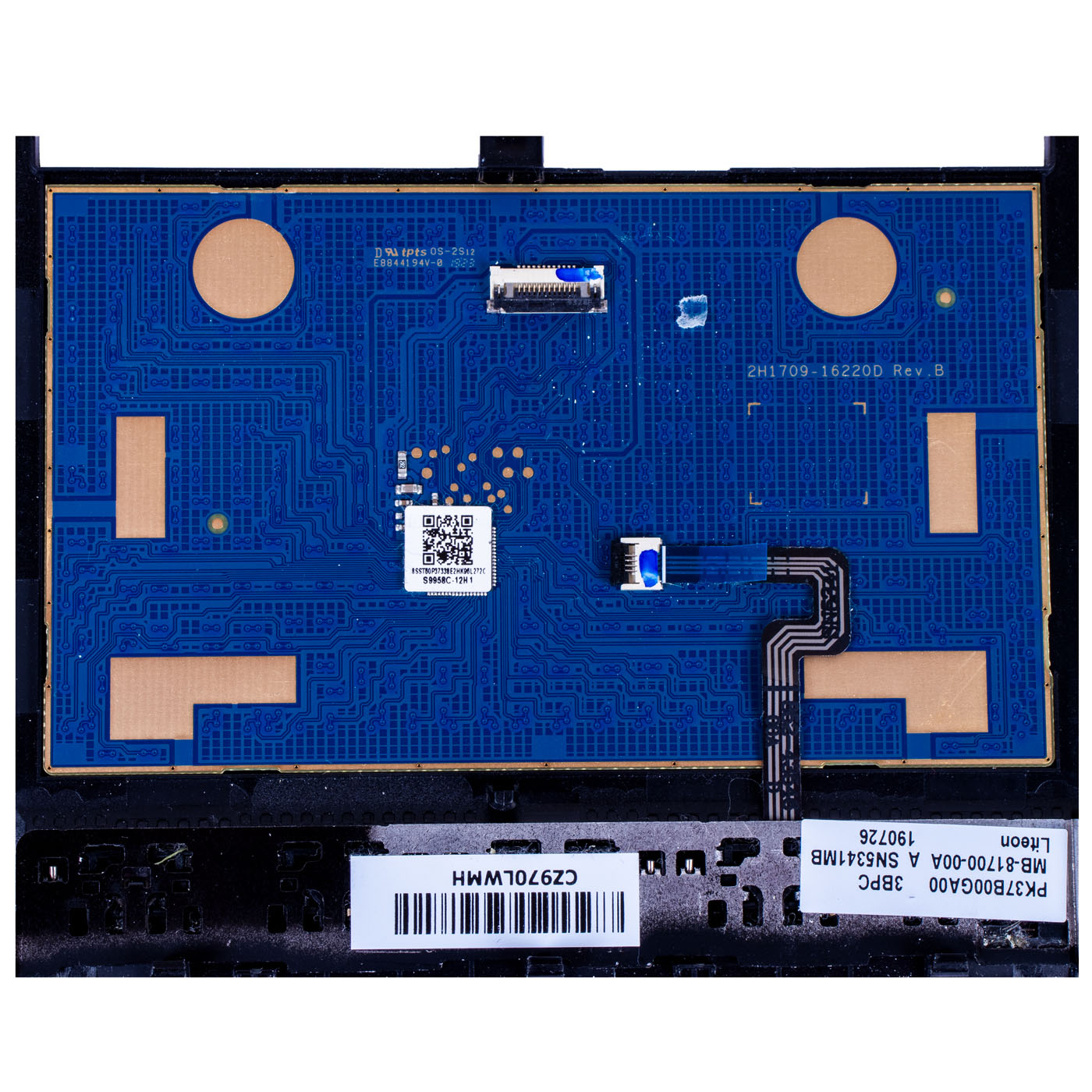 Palmrest touchpad Lenovo ThinkPad P53 czytnik linii