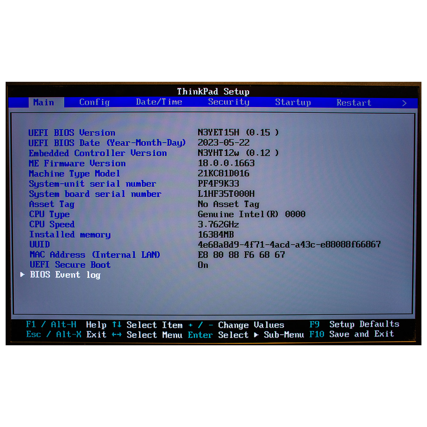 Płyta główna procesor Lenovo X1 Carbon 12 165U