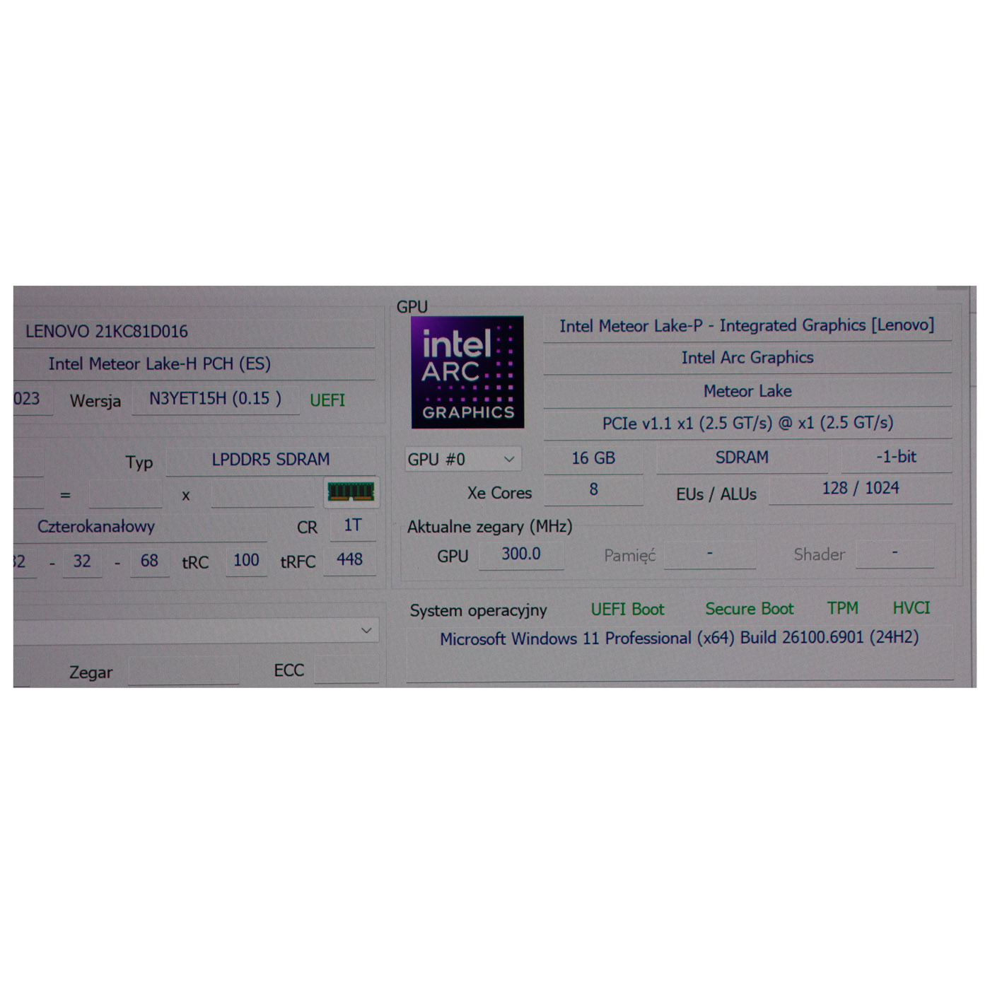 Płyta główna procesor Lenovo X1 Carbon 12 165U