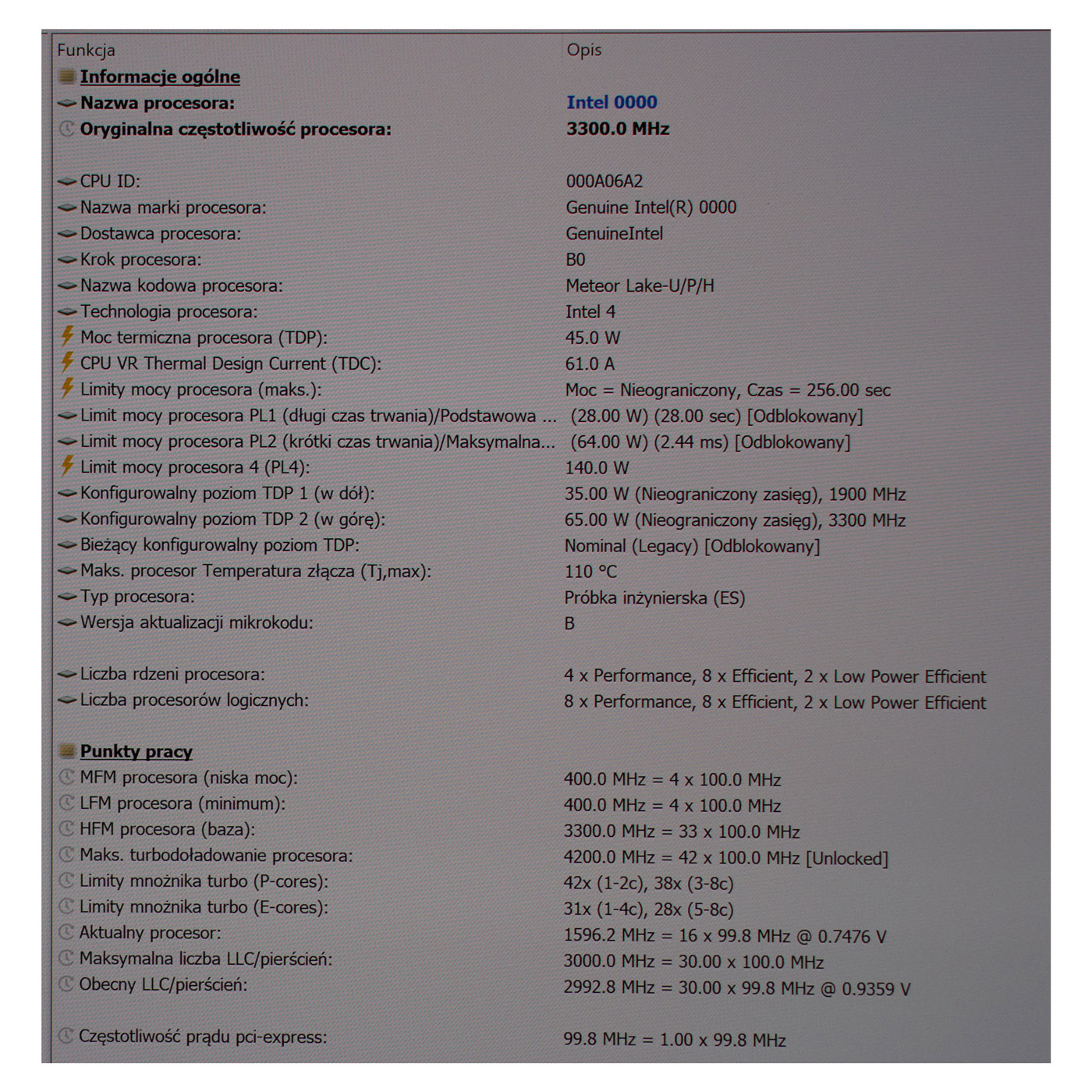 Płyta główna procesor Lenovo X1 Carbon 12 165U
