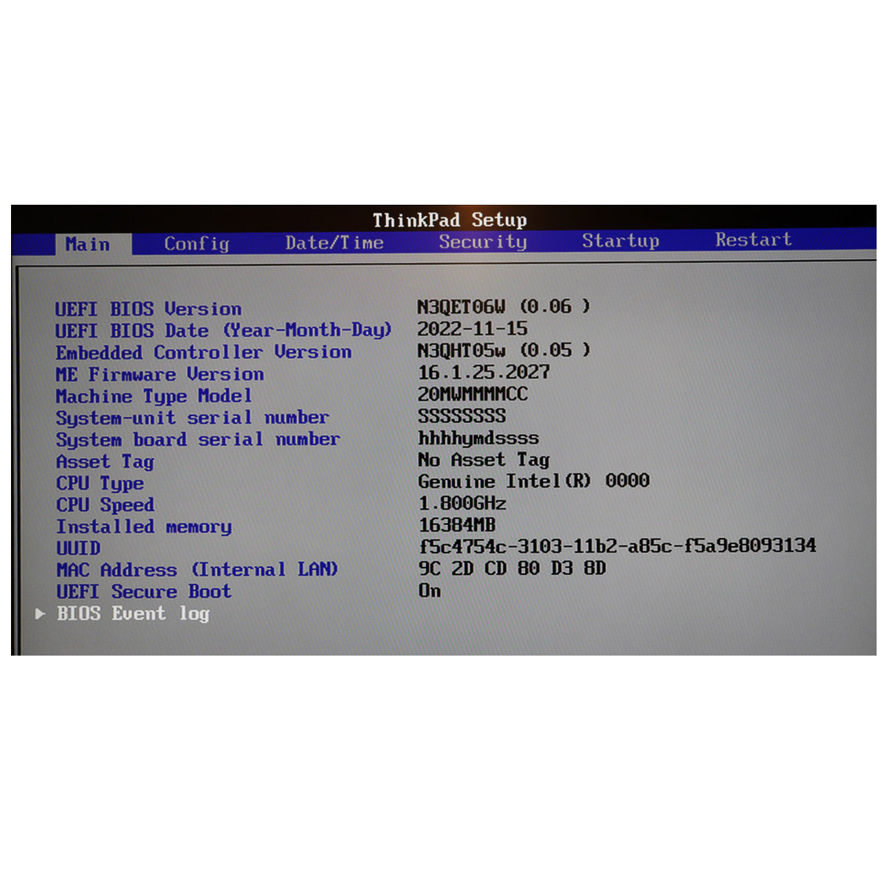 Płyta główna procesor Lenovo P16s 1 generacja