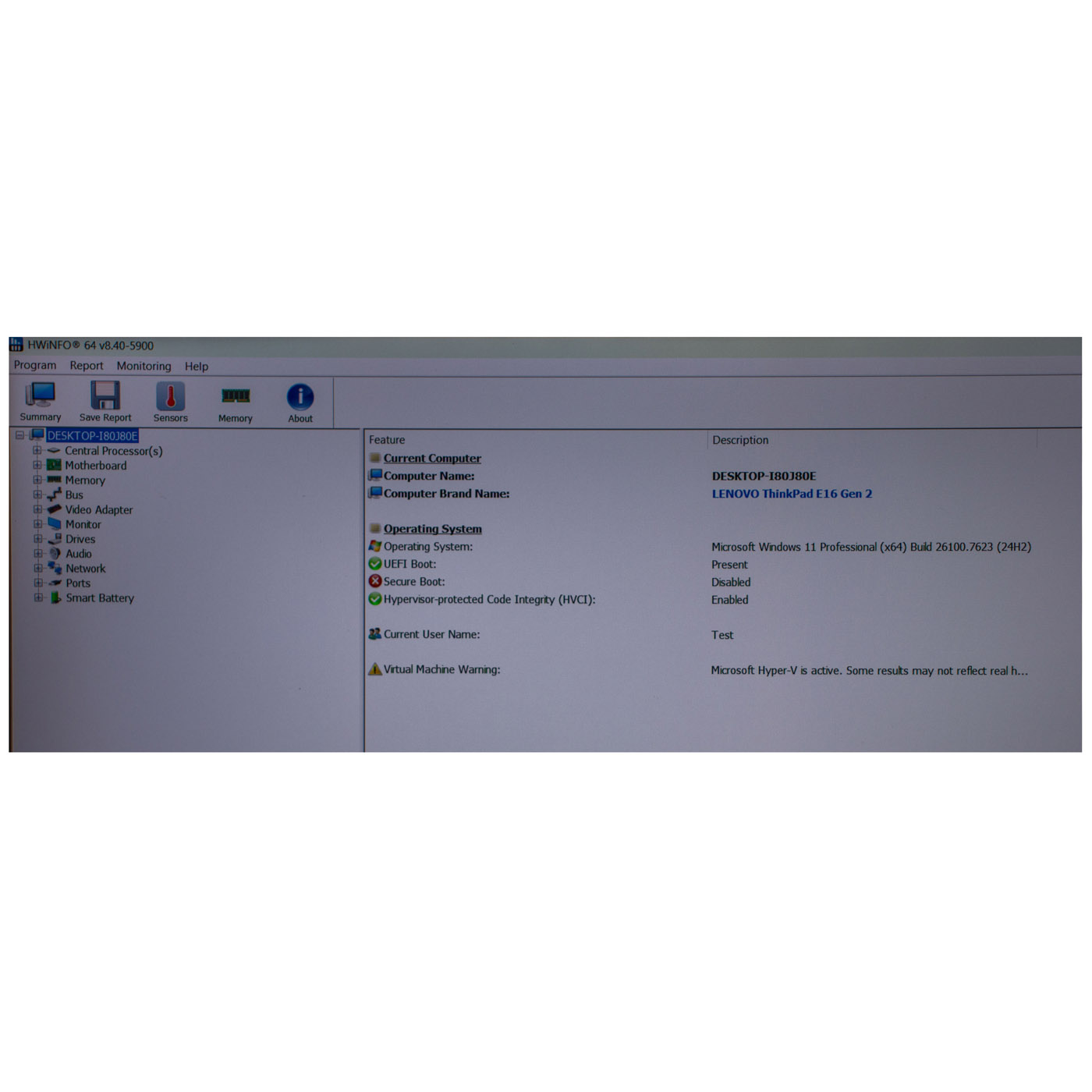 Płyta główna procesor Lenovo ThinkPad E16 2 generacja