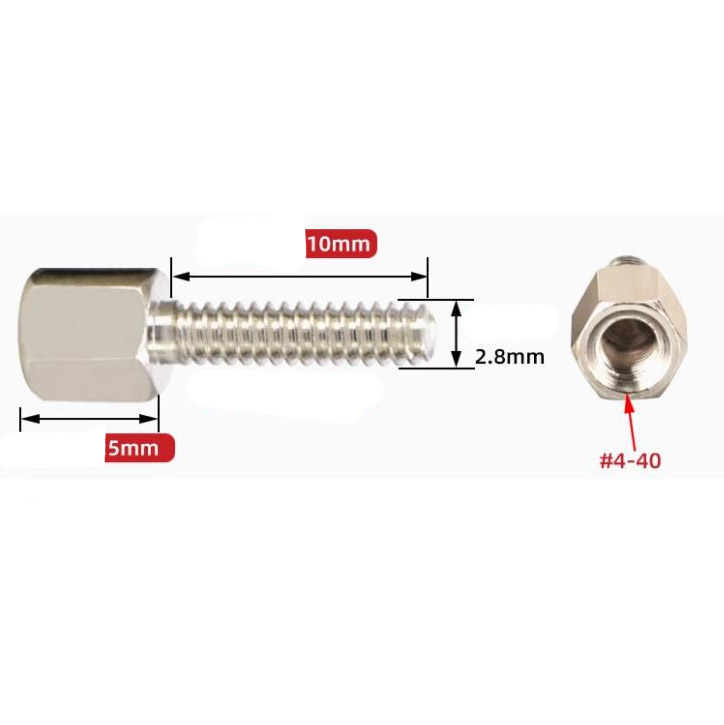 Śrubki sześciokątne HEX gniazda VGA Lenovo M2.5 x 10 mm srebrna